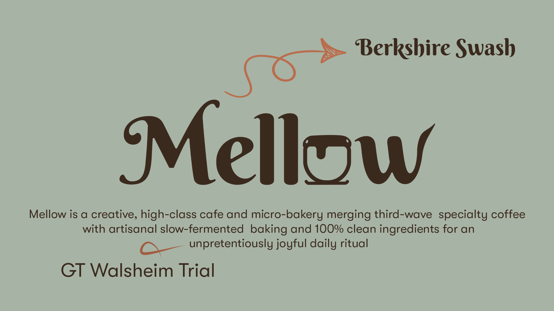 Mellow Typography Specimen Sheet
